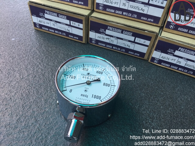 1000mmAq Kusaba Pressure Gauge(6)